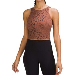 Lululemon Align High-Neck Tank Top Camo Ancient Copper Graphite Grey Size 6